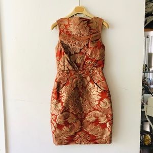 Vera Wang Lavender Label Jacquard Dress 0